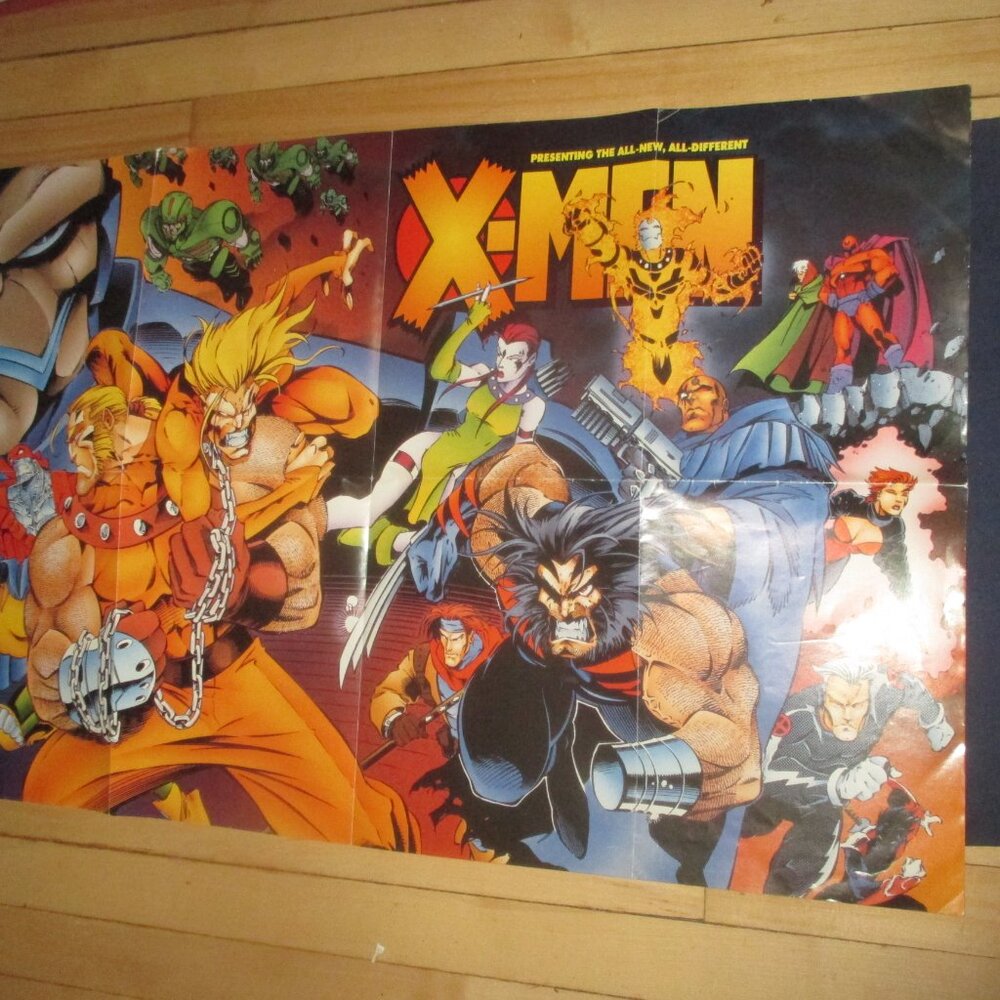 All-New All-Different X-MEN promo poster 34x22 (Marvel Comics, 1995)